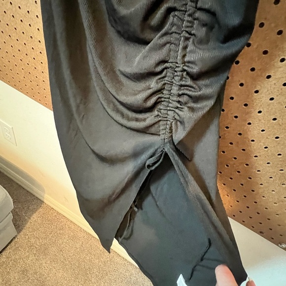 ChicMe Black stretchy High Low Dress - Picture 2 of 4